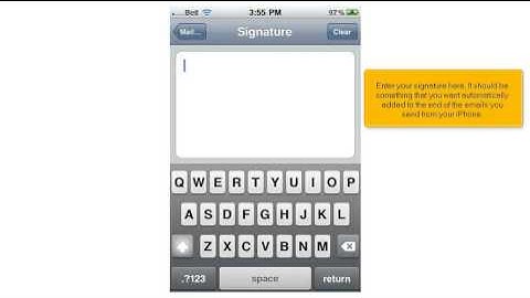 Setting up your email signature on your iPhone