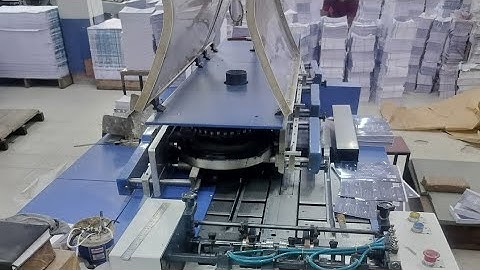 Six clamp perfect binding machine book binding 📚📖#bookbinding #trending #video 