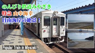 【山幸海幸】JR日南線の人気の列車に乗車！ 【Popular Train / Miyazaki in Japan】