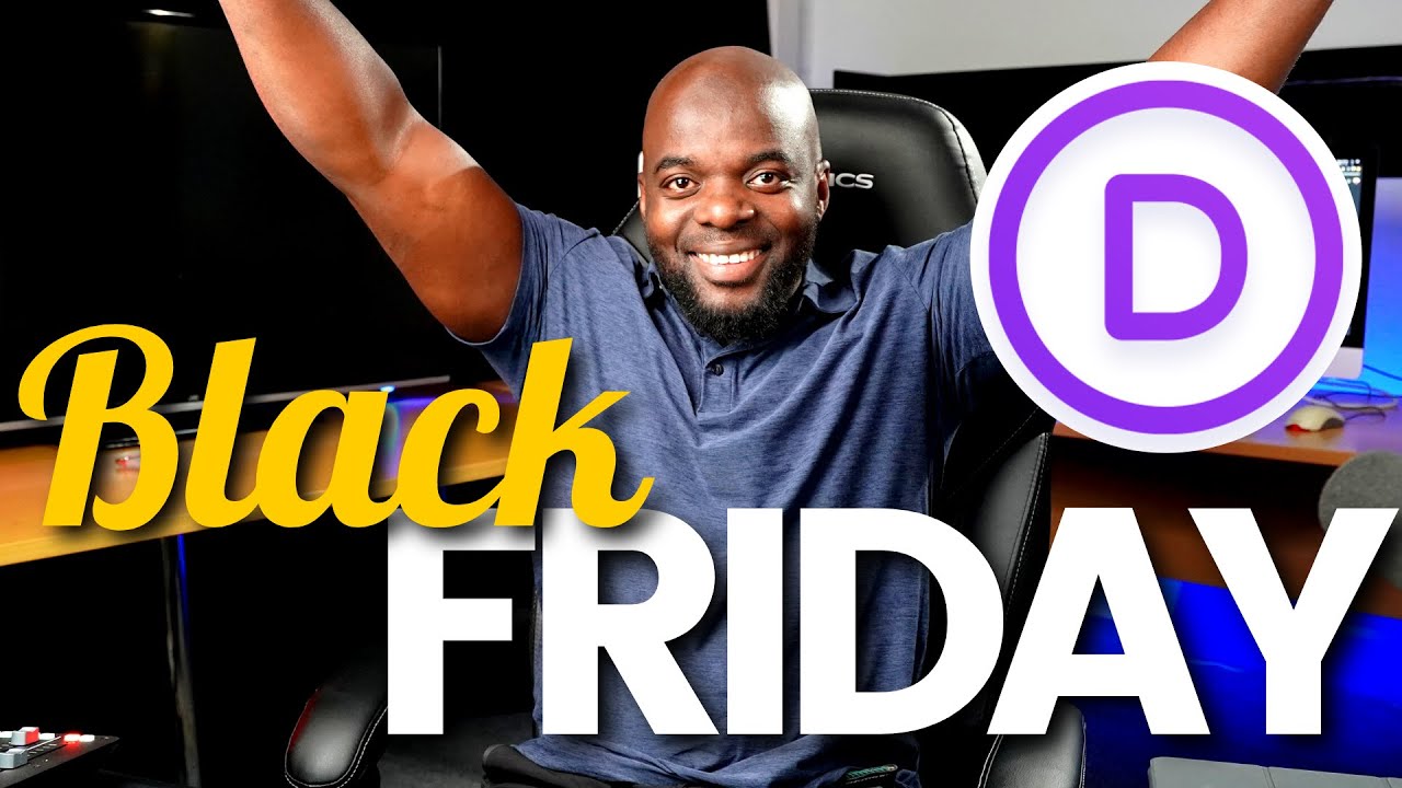 Divi header design for Black Friday