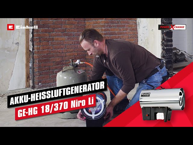 Akku-Heißluftgenerator GE HG 18 370 Niro Li - YouTube