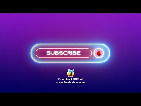 Neon Youtube Subscribe Button Download FREE!