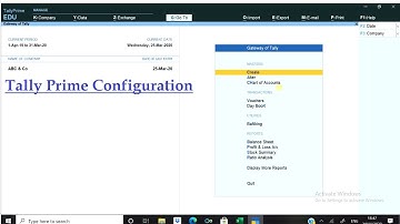 Tally Prime Configuration for Schedule 3 & Balance Sheet Automation Tool