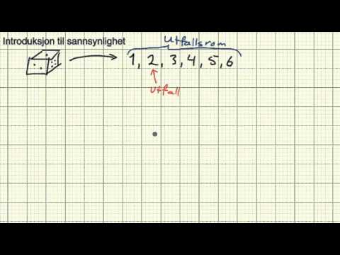 Matematikk 2PY - Sannsynlighet - Utfall og utfallsrom