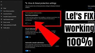 How to FIX You are using other Antivirus Provider (Window 10 Antivirus).