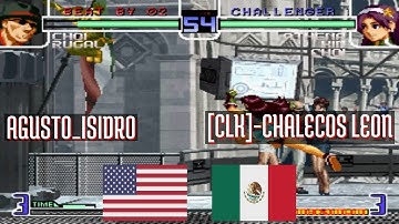 FT5 @kf2k2pls: AGUSTO_ISIDRO (US) vs [CLK]-CHALECOS LEON (MX) [KOF 2002 Plus kf2k2 Fightcade] Jan 17