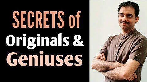 Original & genius ke 3 unknown  secrets || Ashish Shukla from Deep Knowledge