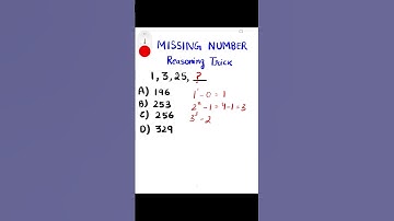 Reasoning Classes | Number Series | Missing Number | CUET | SSC | Reasoning Questions #shorts