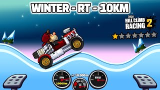 Hill Climb Racing 2 10km with RACING TRUCK in WINTER screenshot 2