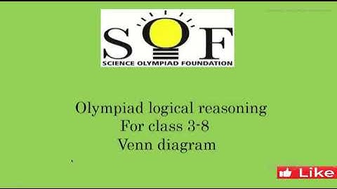 Olympiad logical reasoning - Venn diagram class 3 - 8