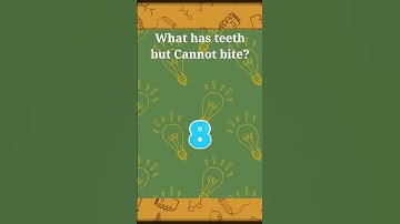 What has teeth but Cannot bite?(you will never get this)❤🤣 #motivation