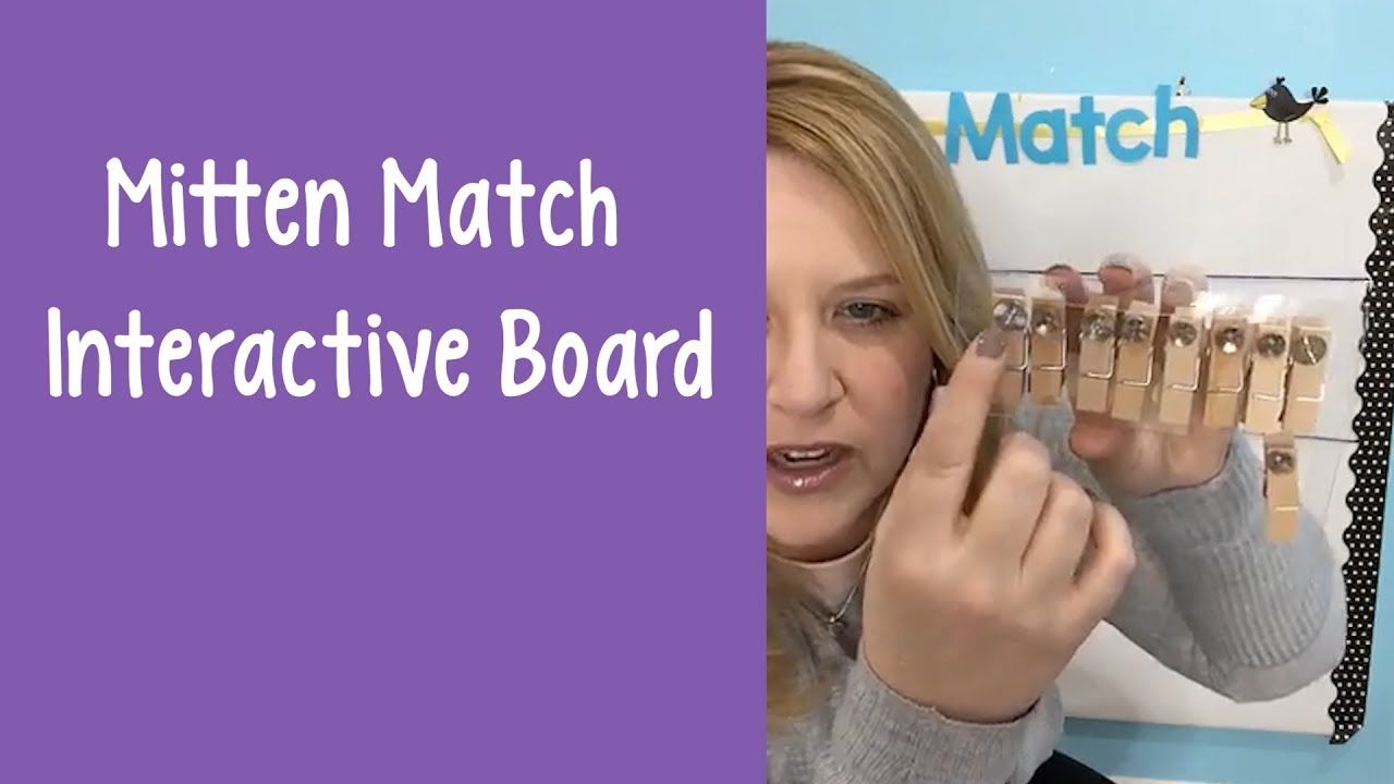 Mitten Match Interactive Bulletin Board - YouTube