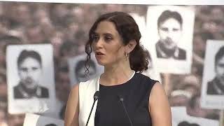 La DURA REFLEXIÓN de ISABEL DÍAZ AYUSO en el homenaje MIGUEL ÁNGEL BLANCO