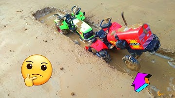 Diy tractor stuck in mud science project | fasa hua tractor |tractor wala game | tractor tochan