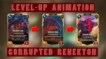 Corrupted Renekton level-up animation | Legends of Runeterra