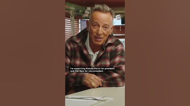 Bruce Springsteen Endorses Kamala Harris in the 2024 Election