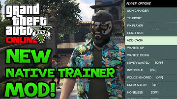 GTA 5 PC Mods - NEW Native Trainer Mod! Teleport, Money Hack, Change Skin, And More "Mod Download"