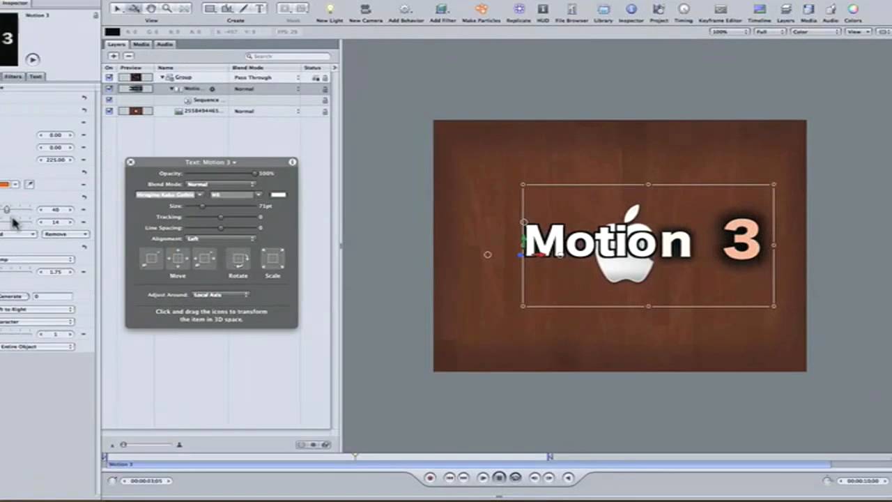 Motion 3 Tutorial: The Powerful Sequence Text Behavior - YouTube