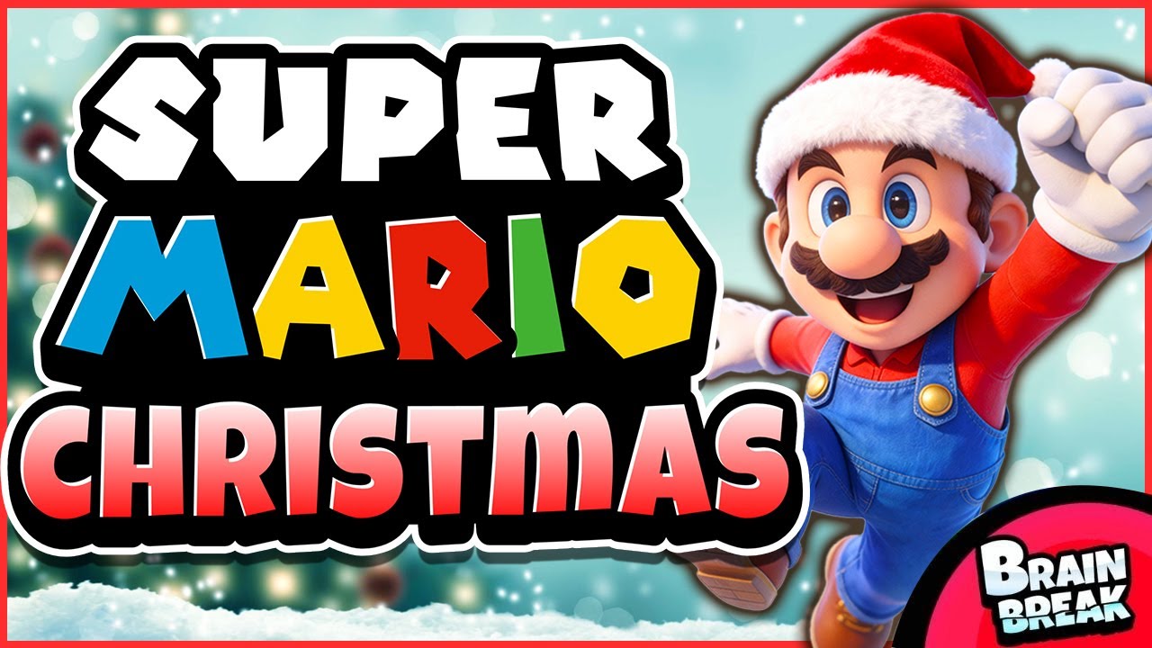 🔴 Mario Christmas Run 🔴 Brain Break 🔴 Christmas Just Dance 🔴 Brain ...
