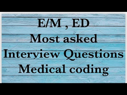 E/M ,E/D Interview Questions & Answer|| Medical coding || Most asked E ...