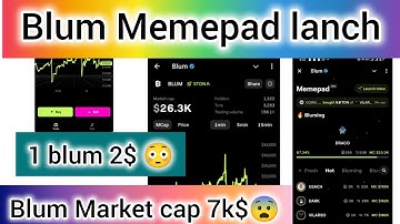 Blum Good News officially Update Memepad lanch #mining #blumairdrop #memepad