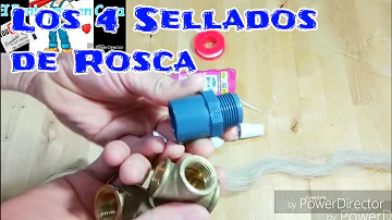 ¿Cuál es la mejor manera de sellar las roscas de las tuberías?