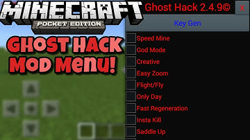 Ghost Hack Mod Menu - Minecraft Pocket Edition - Mod Showcase [0.10.4]