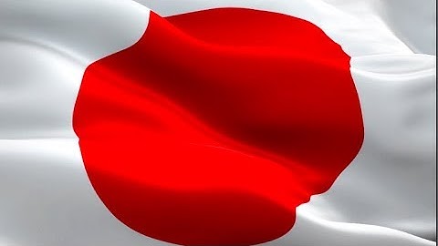 Japan flag Motion Loop video waving in wind. Realistic Japanese Flag background. Japan Flag Looping