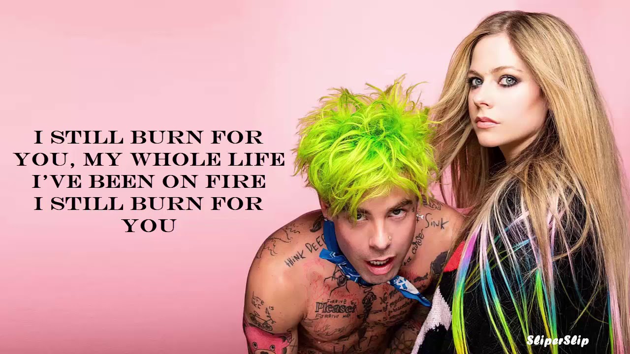 Avril Lavigne And Mod Sun Flames Lyrics Youtube 