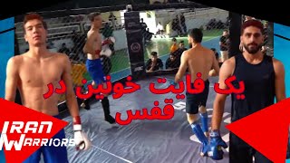 یک فایت خونین در قفس و یک مبارزه خفن #amiraliakbari #ufc #kickboxing #iranian #مبارزه #جنگ