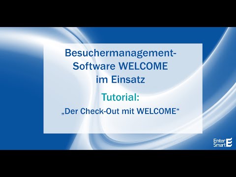 WELCOME Besuchermanagement Tutorial Check Out