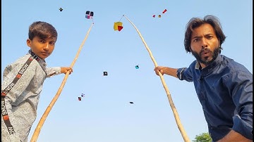 New Trick Caught kite With Trees Sticks 2022 | Kite 2022