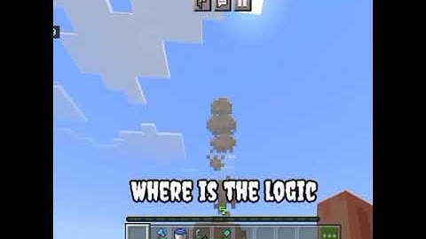 Minecraft has no logic (part-10) | wait for the end 😶😱 #shorts