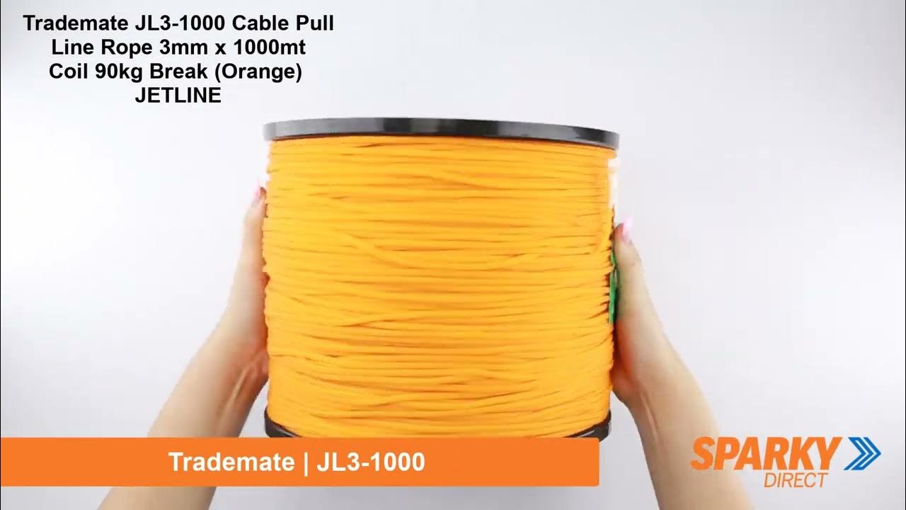 Trademate JL31000 Cable Pull Line Rope 3mm x 1000mt Coil 90kg