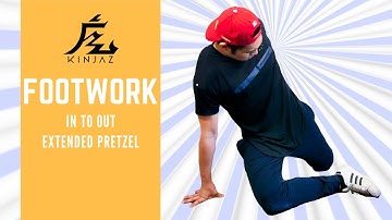 Breakdance Tutorial | Breakdance Footwork - In to Out Extended Pretzel | Basic Breakdance Steps