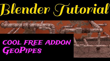Blender Tutorial-cool free addon GeoPipes