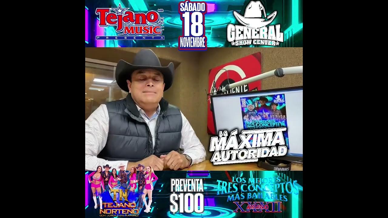 Jorge luis ramirez 32 aniversario de tejano music en el general show