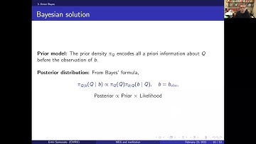 International Zoom Inverse Problems Seminar, Feb 24, 2022, Erkki Somersalo (Case Western Reserve U.)