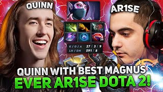 QUINN with BEST MAGNUS EVER AR1SE DOTA 2! | QUINN plays on TEMPLAR ASSASSIN in HIGH MMR!