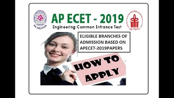 APECET  2019 HOW TO APPLY ONLINE| AP ECET LAST DATE 27-03-2019 (Wednesday)