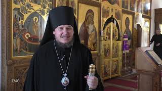 Православные прихожане встретили нового управляющего Колпашевской епархией хлебом-солью