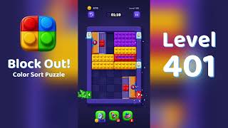 Block Out Level 401 Walkthrough 🧩 | All Levels Solution | Mini Boss