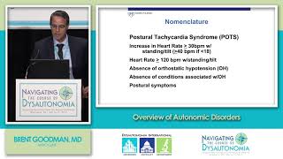 Overview of Autonomic Disorders, Dr. Brent Goodman