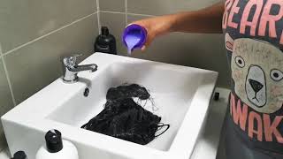 how to dry a human hair wig after washing