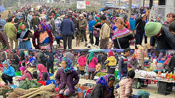 Độc Đáo Chợ Phiên Phó Bảng Cao Nguyên Đá Bán Rất Nhiều Đồ Lạ | Miền núi tây bắc