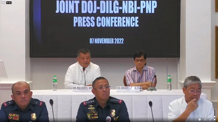 Joint DOJ-DILG-NBI-PNP Press Conference