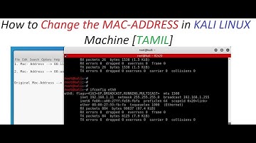 How to Change Mac Address in KALI Linux || [TAMIL]