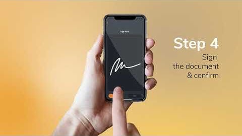 4 steps to sign with OpenOTP free app