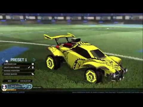 Rocket League yellow Octane design - YouTube