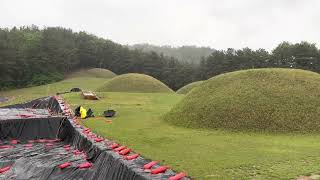 [4K HDR] Buyeo Royal Tombs, Outer City Wall, #rainsong #부여왕릉원 #부여나성 #백제